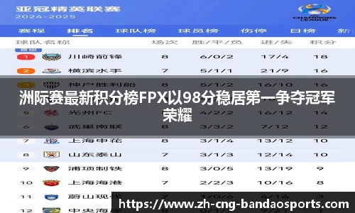 洲际赛最新积分榜FPX以98分稳居第一争夺冠军荣耀